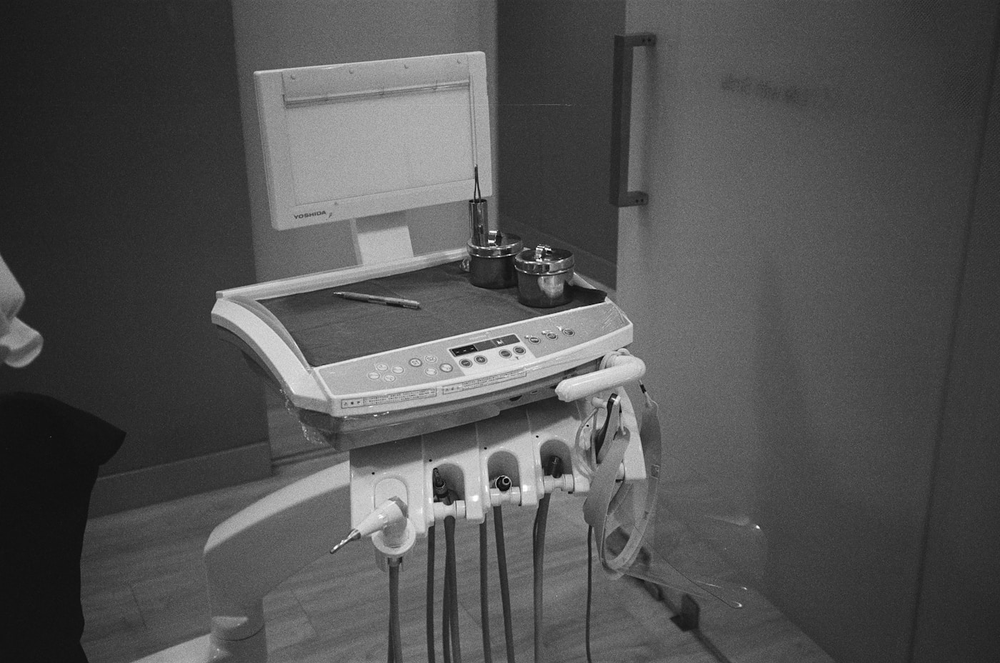Dental clinic room with modern care equipment
